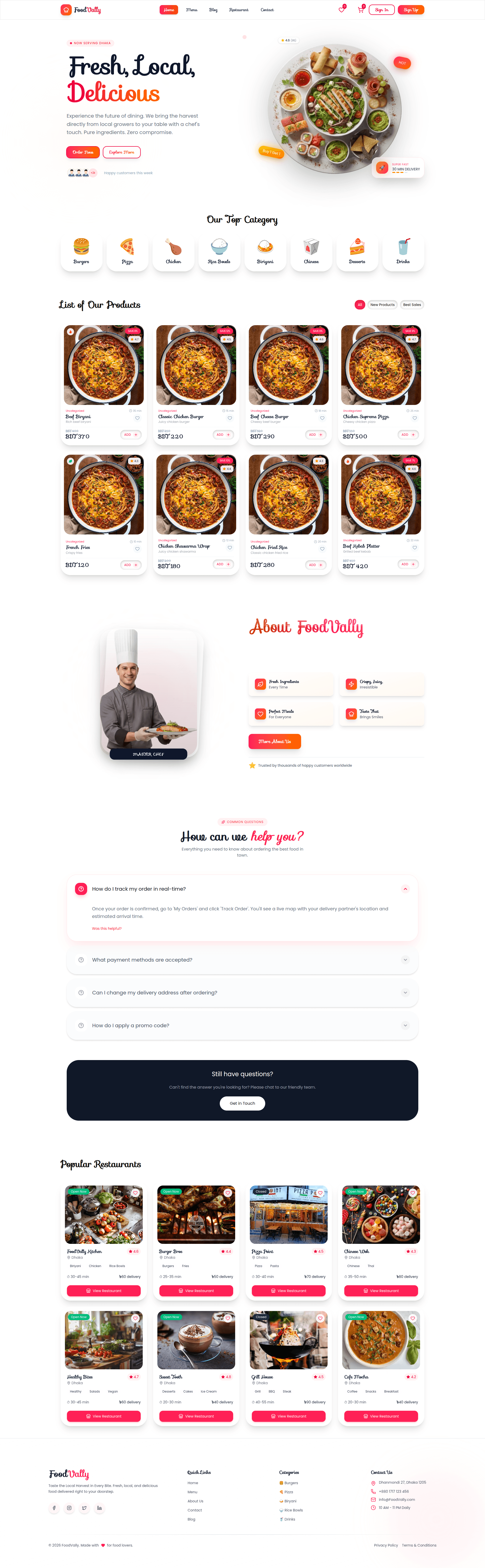Foodvaly Restaurant Management System